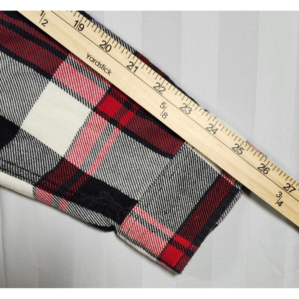 Vans Kyle Walker Rose Plaid Flannel Shirt Mens XL Red Black Button Skate 0031 - Picture 7 of 8